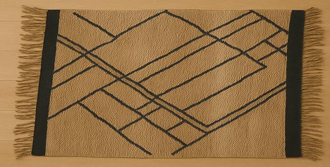 سجادة يدوية هندية منسوجة – 100% خيش (جوت)